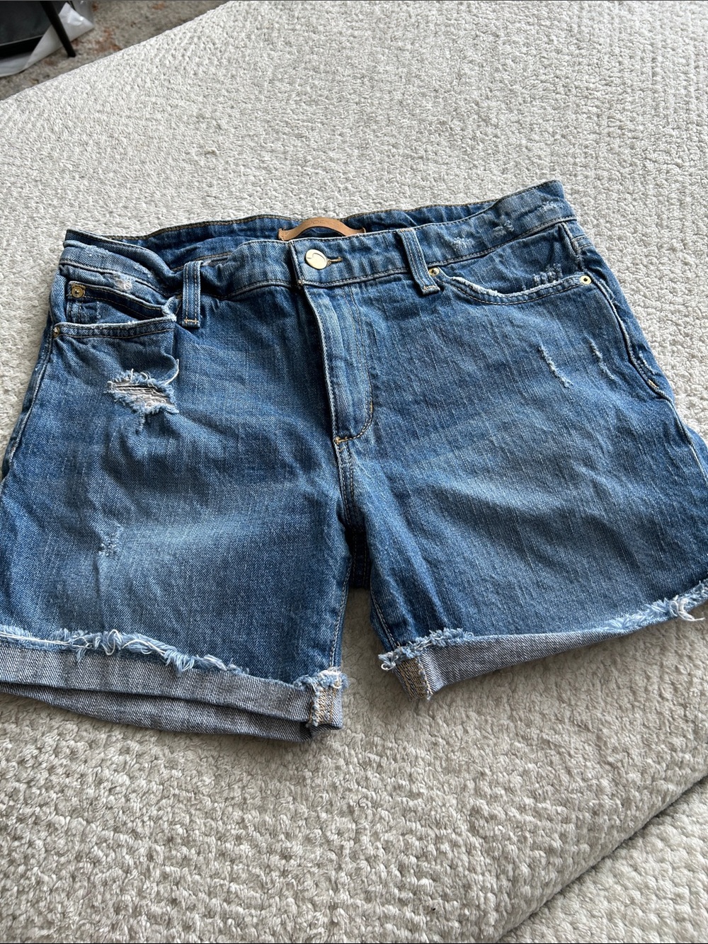 Joe's Jeans Distressed Blue Denim Cutoff Shorts